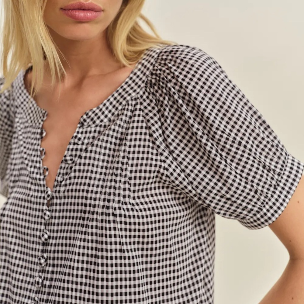 Reformation Calia Top Remy Check - Picture 3 of 6